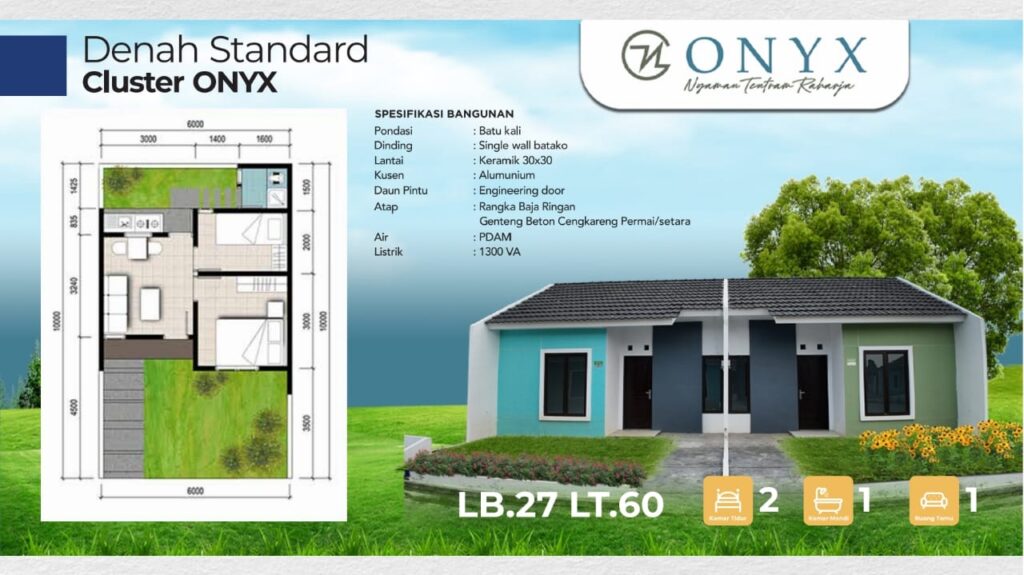 Denah Standar Cluster Onyx